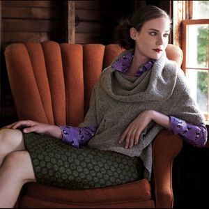 Anthropologie Polka Dot Forest Green Govan Pencil Skirt